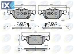 ΣΕΤ ΔΙΣΚΟΦΡΕΝΑ ΕΜΠΡ. HONDA  CBP32018 45022TL1G00 45022TL1G01