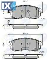 ΣΕΤ ΔΙΣΚΟΦΡΕΝΑ ΕΜΠΡ. SUZUKI - FIAT  CBP32025 D10601KA1A D1060EM10A 5581080J50 5581080J51 410601605R