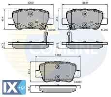 ΣΕΤ ΔΙΣΚΟΦΡΕΝΑ ΟΠΙΣΘ. TOYOTA  CBP32026 PAD1723 0446605040 0446605041 0446605042 04466YZZE5 446605040 446605041