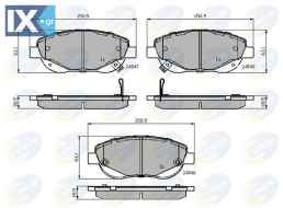 ΣΕΤ ΔΙΣΚΟΦΡΕΝΑ ΕΜΠΡ. TOYOTA  CBP32035 0446505260 0446505300 0446505301 446505260