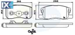 ΣΕΤ ΔΙΣΚΟΦΡΕΝΑ ΕΜΠΡ. MITSUBISHI  CBP32125 MN116151