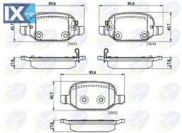 ΣΕΤ ΔΙΣΚΟΦΡΕΝΑ ΟΠΙΣΘ. FIAT  CBP32139 77366456 77366457