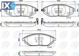 ΣΕΤ ΔΙΣΚΟΦΡΕΝΑ ΕΜΠΡ. CHEVROLET  CBP32150 96682858