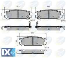 ΣΕΤ ΔΙΣΚΟΦΡΕΝΑ ΟΠΙΣΘ. SUBARU  CBP3218 26296AA060 26296AA061 26296AA062 26296AA080 26296AA081 26296AA082 26296PA040 26296PA060