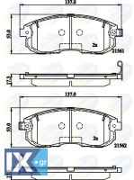 ΣΕΤ ΔΙΣΚΟΦΡΕΝΑ ΕΜΠΡ. NISSAN  CBP32202 41060AX086 D10601FE0A D10601KA1A D1060EM10A