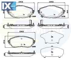 ΣΕΤ ΔΙΣΚΟΦΡΕΝΑ ΕΜΠΡ. TOYOTA  CBP32207 0446502390 0446502391 446502390