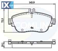 ΣΕΤ ΔΙΣΚΟΦΡΕΝΑ ΕΜΠΡ. MERCEDES  CBP32208 410605DA0A 410605DA0B 41060HG00C 0004203002 0064204620 0084200320 0084200620 A0064204620 A0064204720 A0064208520 A0084200320 A0084200620