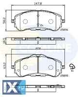 ΣΕΤ ΔΙΣΚΟΦΡΕΝΑ ΕΜΠΡ.  PEUGEOT  CBP32232 1610428780 1647860280 1610428780 1647860280