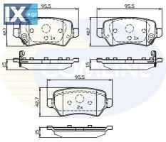 ΣΕΤ ΔΙΣΚΟΦΡΕΝΑ ΟΠΙΣΘ. KIA  CBP32239 58302A2A30