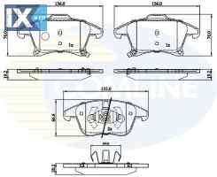 ΣΕΤ ΔΙΣΚΟΦΡΕΝΑ ΕΜΠΡ. FORD  CBP32286 1860105 1917494 2014119 2016609 DG9C2K021EC DG9C2K021ED DG9C2K021EE DG9C2K021RC