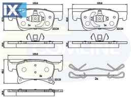 ΣΕΤ ΔΙΣΚΟΦΡΕΝΑ ΕΜΠΡ.OPEL  CBP32300 1605281 39122150 95517029 95524973 1605281 95517029