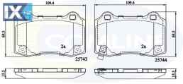 ΣΕΤ ΔΙΣΚΟΦΡΕΝΑ ΟΠΙΣΘ.HYUNDAI  CBP32308 583022MA10 68144432AA