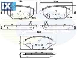 ΣΕΤ ΔΙΣΚΟΦΡΕΝΑ EMΠΡ. OPEL  CBP32325 42349236 42439339 1605325 42249236 42349236 42439339 42349238 42357463
