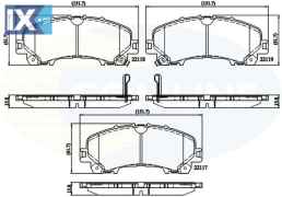ΣΕΤ ΔΙΣΚΟΦΡΕΝΑ ΕΜΠΡ. NISSAN  CBP32337 D10604GA0A D10604GA5A D10604CC0A D10604GA5A