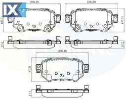 ΣΕΤ ΔΙΣΚΟΦΡΕΝΑ ΟΠΙΣΘ. MAZDA  CBP32386 GMY0263ZB GMY02643ZA GMY02643ZB