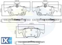 ΣΕΤ ΔΙΣΚΟΦΡΕΝΑ ΟΠΙΣΘ. FORD - VOLVO  CBP32397 1683374 1809458 1936698 2019129 5134101 CV6Z2200A G1FY2M008AC