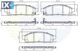 ΣΕΤ ΔΙΣΚΟΦΡΕΝΑ ΕΜΠΡ.  NISSAN  CBP32427 AY040NS141 AY040NS158 D1060JX50B MQ704260