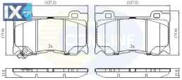 ΣΕΤ ΔΙΣΚΟΦΡΕΝΑ ΕΜΠΡ. NISSAN  CBP32428 D10601TG1C D1060JL00A D1060JL00B D1060JL00E D1060JL00J D1060JL00K AY040NS139 D10601TG1C D1060JL00A D1060JL00E D1060JL00K