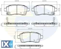 ΣΕΤ ΔΙΣΚΟΦΡΕΝΑ ΕΜΠΡ.  SUZUKI  CBP32439 5581062R00 5581062R00000