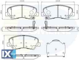ΣΕΤ ΔΙΣΚΟΦΡΕΝΑ ΕΜΠΡ. HYUNDAI-KIA  CBP32493 581014LA00 58101C8A00 58101C8A10 58101C8A50 58101C8A60 58101H5A25 58302H5A00 58101H5A25 58101H8A05 58101H8A55 58302H5A00