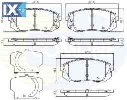 ΣΕΤ ΔΙΣΚΟΦΡΕΝΑ ΕΜΠΡ. HYUNDAI-KIA  CBP32529 581013ZA16 581013ZA76 58101D7A00 58101A2A35 58101B2A90 58101D7A50 58101D7A60 58101D7A70 58101K4A10