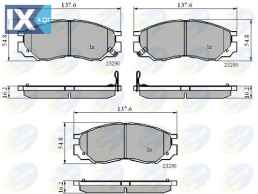 ΣΕΤ ΔΙΣΚΟΦΡΕΝΑ ΕΜΠΡ. MITSUBISHI  CBP3269 DBP511119 MN102609 MR205256 MR205257 MR389547 MR389550 MZ690338 X3511009
