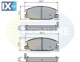 ΣΕΤ ΔΙΣΚΟΦΡΕΝΑ ΕΜΠΡ. ISUZU  CBP3322 1605825 1605916 97114300 8944611550 8944832200 8944832201 8971143001 1605825 1605916 1605931 97114300