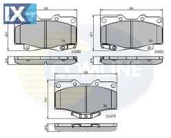 ΣΕΤ ΔΙΣΚΟΦΡΕΝΑ ΕΜΠΡ. ΤΟΥΟΤΑ-VW  CBP3333 0446535030 0446535031 0446535040 0446535061 0446535080 0446535100 0446535140 0446535190 0446535200 0446535230 0446535240 0446535260 0446535280 0446560030 044656