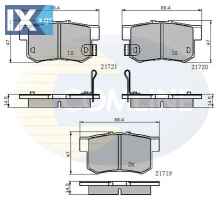 ΣΕΤ ΔΙΣΚΟΦΡΕΝΑ ΟΠΙΣΘ. HONDA-ROVER  CBP3471 06430S6DE50 GBP90331AF GBP90339 GBP90339AF