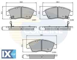 ΣΕΤ ΔΙΣΚΟΦΡΕΝΑ ΕΜΠΡ. HONDA  CBP3555 06450S5AE50 45022504V10 45022S04V10 45022S04V11 45022S5AE50 45022S5AG00 45022SO4V10 45022SO4V11 45022SO4V12 45022SR3V00 45022SR3V01 45022SR3V10 45022SR3V11 45022SR3