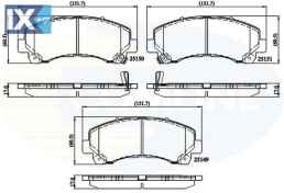 ΣΕΤ ΔΙΣΚΟΦΡΕΝΑ ΕΜΠΡ. ISUZU  CBP36006 8979474660 8979475710 8980791040 94770229