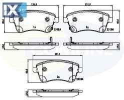 ΣΕΤ ΔΙΣΚΟΦΡΕΝΑ ΕΜΠΡ. KIA  CBP36047 581011PA00 581011PA00