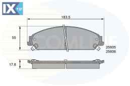 ΣΕΤ ΔΙΣΚΟΦΡΕΝΑ ΕΜΠΡ. CHRYSLER-DODGE  CBP36086 05142559AA 05142559AA
