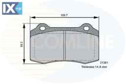 ΣΕΤ ΔΙΣΚΟΦΡΕΝΑ ΕΜΠΡ. CITROEN  CBP36089 4254C6 4254C6 4254C6 6KL698151 30645136 30665552 30683858 C2C24016 C2C8361