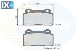ΣΕΤ ΔΙΣΚΟΦΡΕΝΑ ΟΠΙΣΘ. MITSUBISHI  CBP36090 4605A584