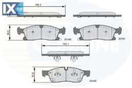 ΣΕΤ ΔΙΣΚΟΦΡΕΝΑ ΕΜΠΡ. JEEP  CBP36096 68052369AA 68052369AB 68052370AA 68052370AB 68052370AC 68052370AD 68052369AA 68052369AB 68052370AA 68052370AB 68052370AC 68052370AD