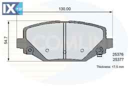 ΣΕΤ ΔΙΣΚΟΦΡΕΝΑ ΟΠΙΣΘ. CHRYSLER-DODGE  CBP36102 K68144209AA 68144209AA