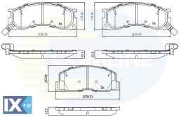 ΣΕΤ ΔΙΣΚΟΦΡΕΝΑ ΕΜΠΡ. TOYOTA  CBP3746 04465YZZB1 04465YZZB6 446528030 446528080 446528160 446528170 449128210 449128250 449128340 449128350 449128351