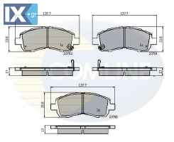 ΣΕΤ ΔΙΣΚΟΦΡΕΝΑ ΕΜΠΡ. NISSAN-SUBARU  CBP3757 26296AC010 26296AC011 26296AC020 26296AC021 26296AC090