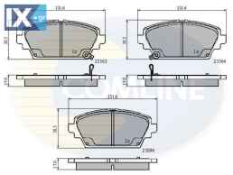 ΣΕΤ ΔΙΣΚΟΦΡΕΝΑ ΕΜΠΡ. HONDA  CBP3802 SFP000370 410604U127 410604U127 45022S1AE02 45022S1AE51