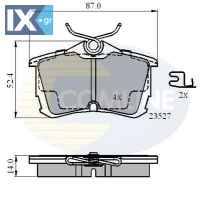 ΣΕΤ ΔΙΣΚΟΦΡΕΝΑ ΟΠΙΣΘ. HONDA  CBP3803 1JO698151B 43022S1AE02 43022S1AE03 43022S1AE04 43022S1AE30 43022S1AE50 43022SEAE01 43022SEAE10