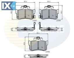 ΣΕΤ ΔΙΣΚΟΦΡΕΝΑ ΟΠΙΣΘ. MG  CBP3811 GBP90302AF GBP90323 GBP90323AF SFP10012