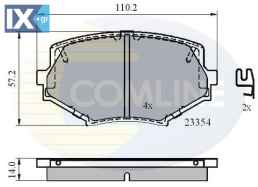 ΣΕΤ ΔΙΣΚΟΦΡΕΝΑ ΕΜΠΡ. MAZDA  CBP3820 N0Y3333Z NAY533232 NAY53323Z NAY53323ZA NAY53323ZB NAY53328Z NAY53332 NAY5333Z NAY5333ZA NAY5333ZB NAY5338Z NCY13323Z NCY1333Z NCY5333Z