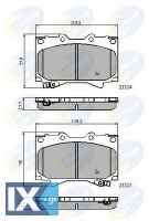 ΣΕΤ ΔΙΣΚΟΦΡΕΝΑ ΕΜΠΡ. TOYOTA  CBP3831 0446560120 0446560140 0446560150 0446560151 0446560160 0446560170 0446560190 0446560220 0446560240 0446560250 0446560340 04465YZZCM 446560120 446560140 446560150 4