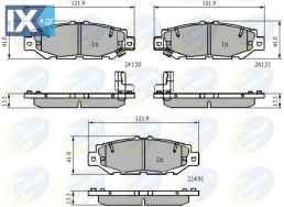 ΣΕΤ ΔΙΣΚΟΦΡΕΝΑ ΟΠΙΣΘ. LEXUS  CBP3835 446630030 449214160 449214161 0446630050 0449224060