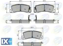 ΣΕΤ ΔΙΣΚΟΦΡΕΝΑ ΟΠΙΣΘ. TOYOTA  CBP3839 04466YZZC5 446532010 446612010 446612020 446612031 446612040 446612070 446612110 446617040 446620020 446620070 446622030 446632010 446633010 449212040 449212041 4