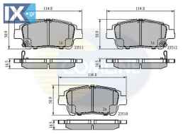 ΣΕΤ ΔΙΣΚΟΦΡΕΝΑ ΕΜΠΡ. TOYOTA  CBP3901 044650W050 0446512581 0446512592 0446513020 0446513050 0446517100 0446517101 0446517140 0446520480 0446547030 0446552010 0446552011 0446552021 0446552022 044655206