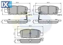ΣΕΤ ΔΙΣΚΟΦΡΕΝΑ ΟΠΙΣΘ. NISSAN  CBP3912 44060AL586 44060AM485 44060EG00J 44060EG085 D40603WU0A D4060EG50C D4060EM11A D4060JA00A D4060JA00J D4M609N00A D4M60EG50C 440608H385 44060AL585 44060AL586 44060AL5