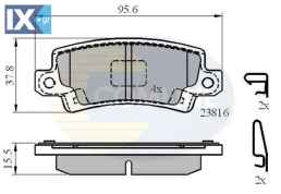ΣΕΤ ΔΙΣΚΟΦΡΕΝΑ ΟΠΙΣΘ. TOYOTA  CBP3942 0446602020 0446602070 0446602110 0446602160 04466YZZD9 446602020 446602070 446602160