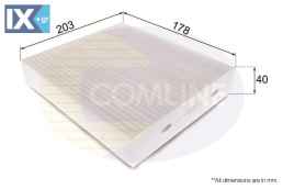 ΦΙΛΤΡΟ ΚΑΜΠΙΝΑΣ MITSUBISHI-SMART  EKF108 FR958016 MR958016 TS200003